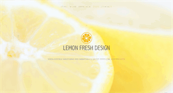 Desktop Screenshot of lemonfreshdesign.com