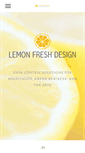 Mobile Screenshot of lemonfreshdesign.com
