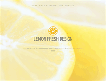 Tablet Screenshot of lemonfreshdesign.com